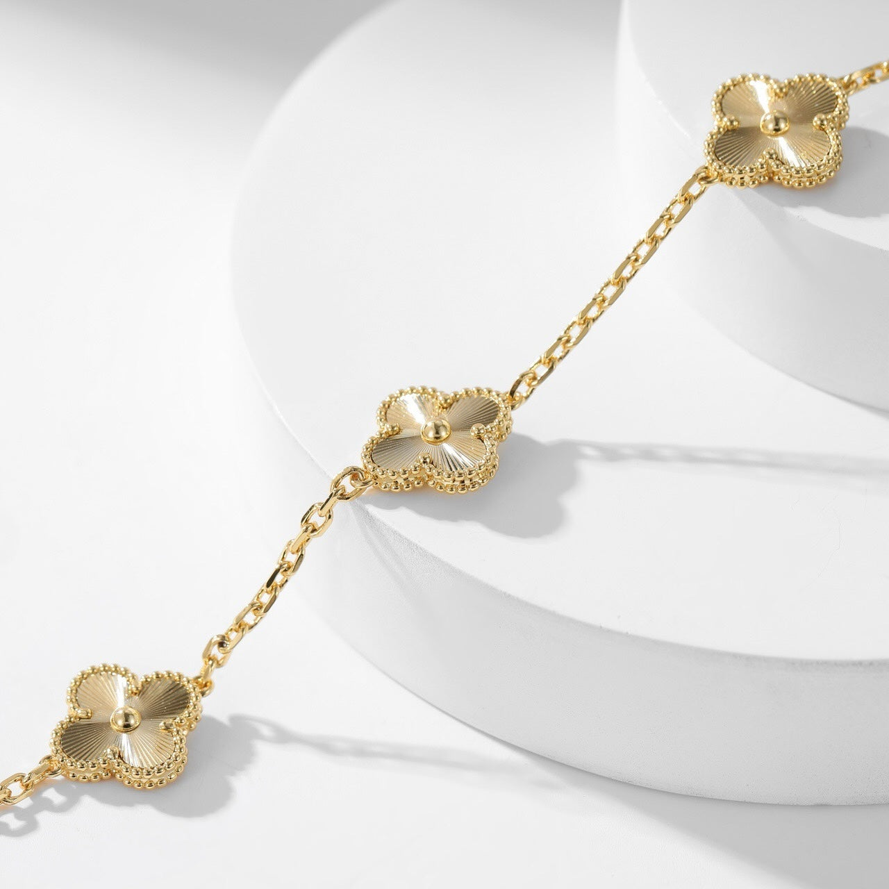 [Marin-Jewelry]CLOVER 10 MOTIFS LASER NECKLACE