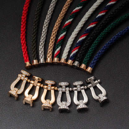[Marin-Jewelry]FORCE LARGE HORSESHOE NO DIAMOND BRACELET GOLD