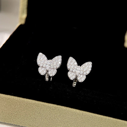 [Marin-Jewelry]BUTTERFLY ALL DIAMOND EARRINGS