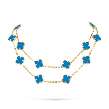 [Marin-Jewelry]CLOVER 20 MOTIFS TURQUOISE GOLD