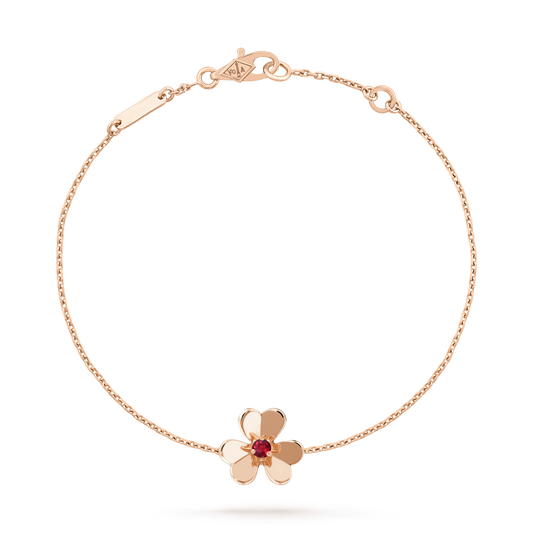 [Marin-Jewelry]FRIVOLE GOLD FLOWER PINK MALACHITE BRACELET
