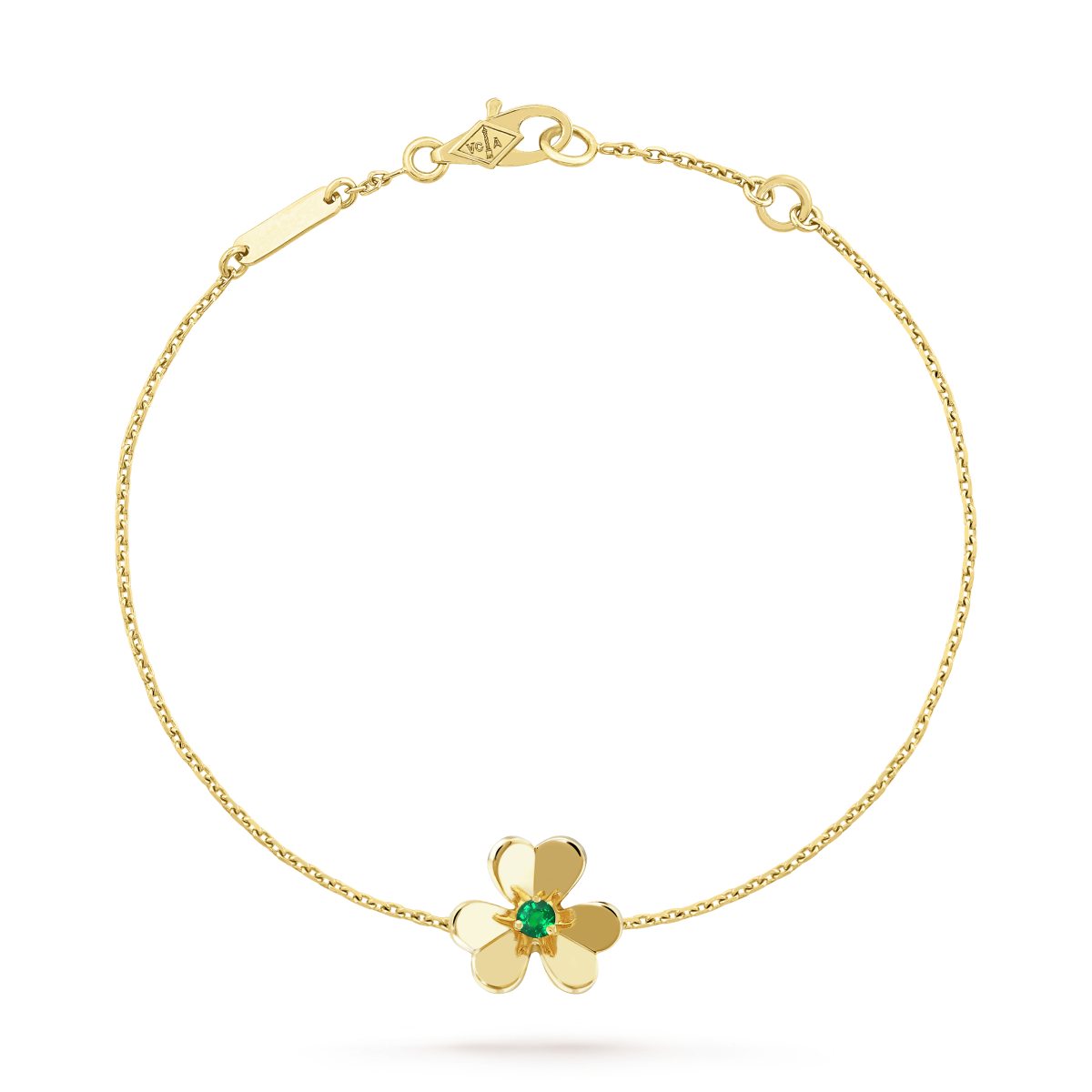 [Marin-Jewelry]FRIVOLE GOLD FLOWER PINK MALACHITE BRACELET