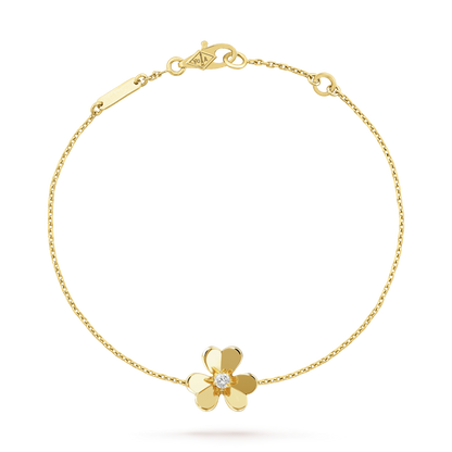 [Marin-Jewelry]FRIVOLE GOLD FLOWER PINK MALACHITE BRACELET