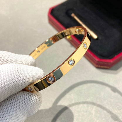 [Marin-Jewelry]LOVE BRACELET 6.1MM 10 DIAMONDS