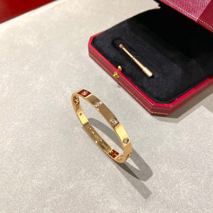 [Marin-Jewelry]LOVE BRACELET 6.1MM 10 DIAMONDS