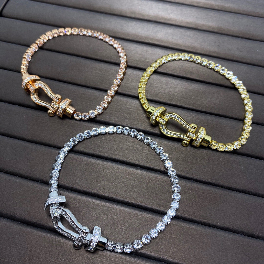 [Marin-Jewelry]FORCE  HORSESHOE  DIAMOND TENNIS BRACELET