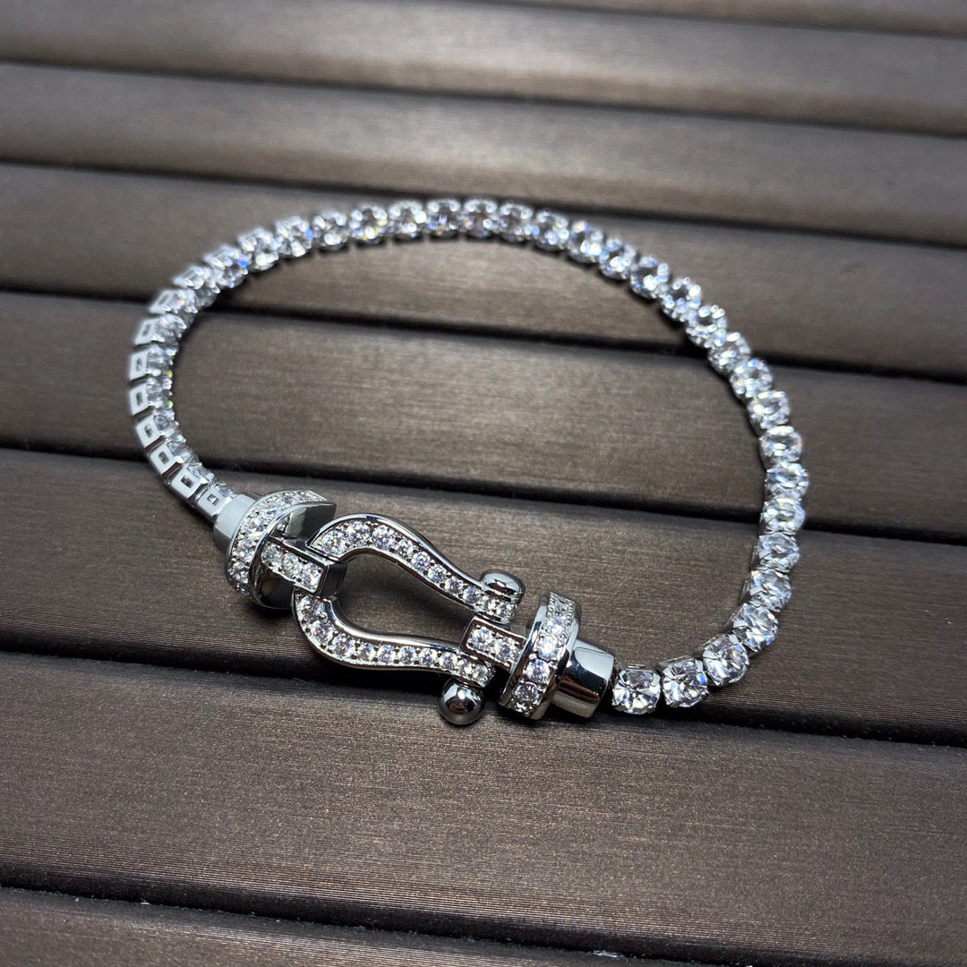 [Marin-Jewelry]FORCE  HORSESHOE  DIAMOND TENNIS BRACELET