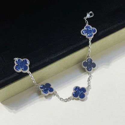 [Marin-Jewelry]CLOVER 5 MOTIF PIETERSITE BRACELET COLLECTION