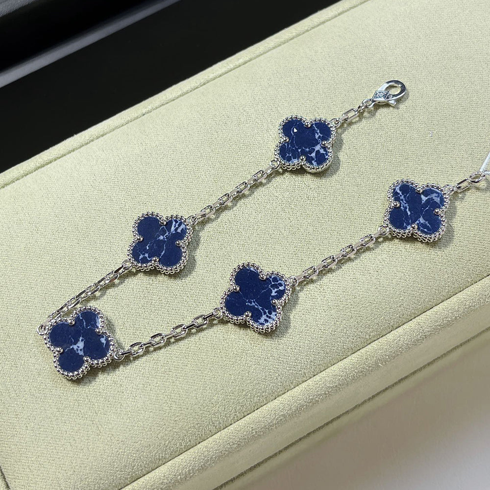 [Marin-Jewelry]CLOVER 5 MOTIF PIETERSITE BRACELET COLLECTION