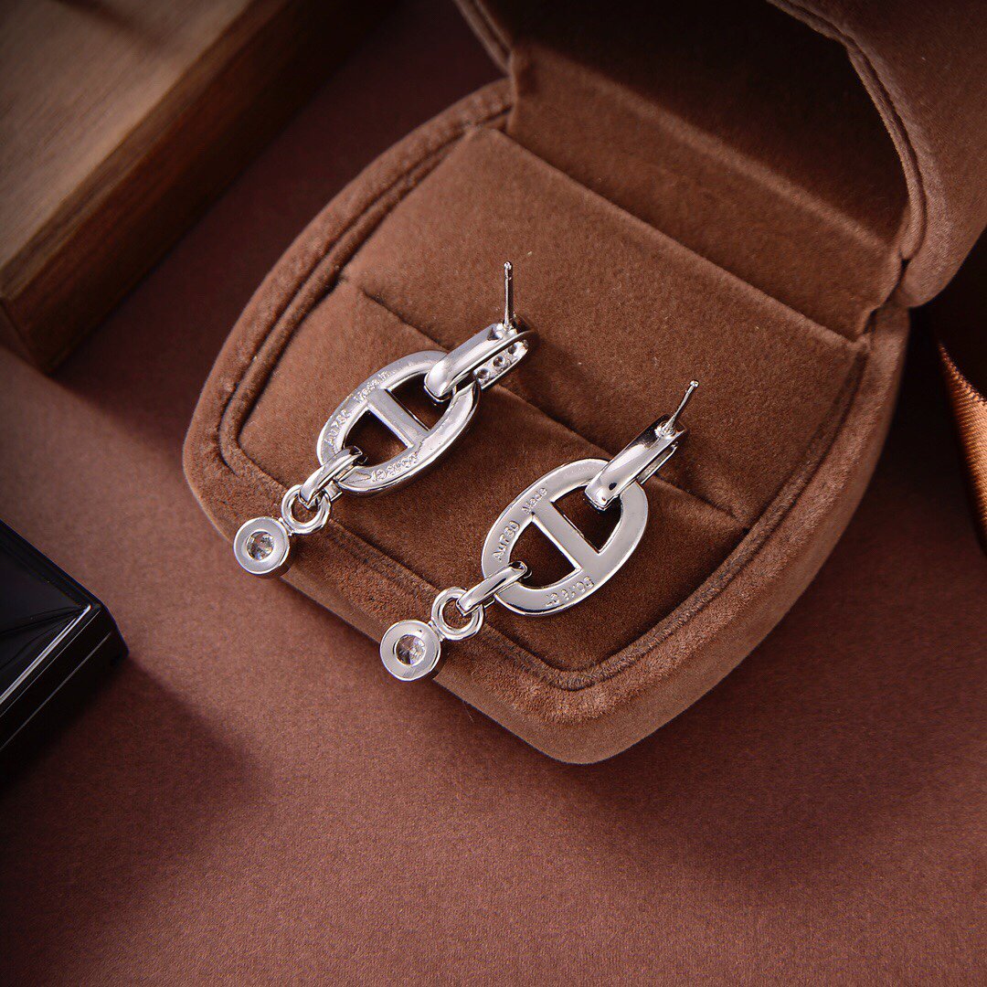 [Marin-Jewelry]HM CHAINE DIAMOND EARRINGS