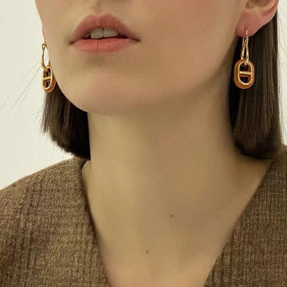 [Marin-Jewelry]HM O'MAILLON GOLD EARRINGS