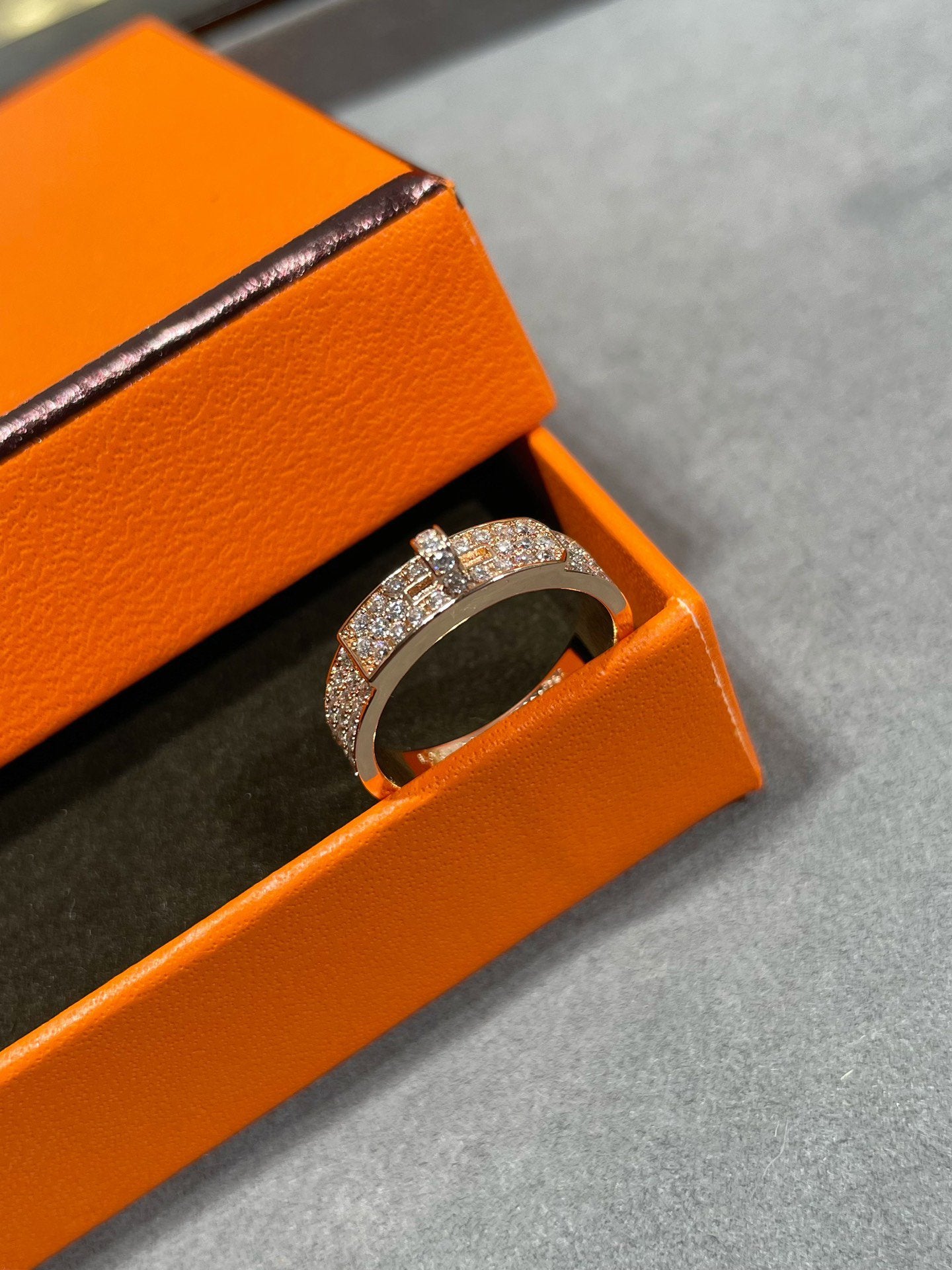 [Marin-Jewelry]KELLY PINK GOLD DIAMOND RING