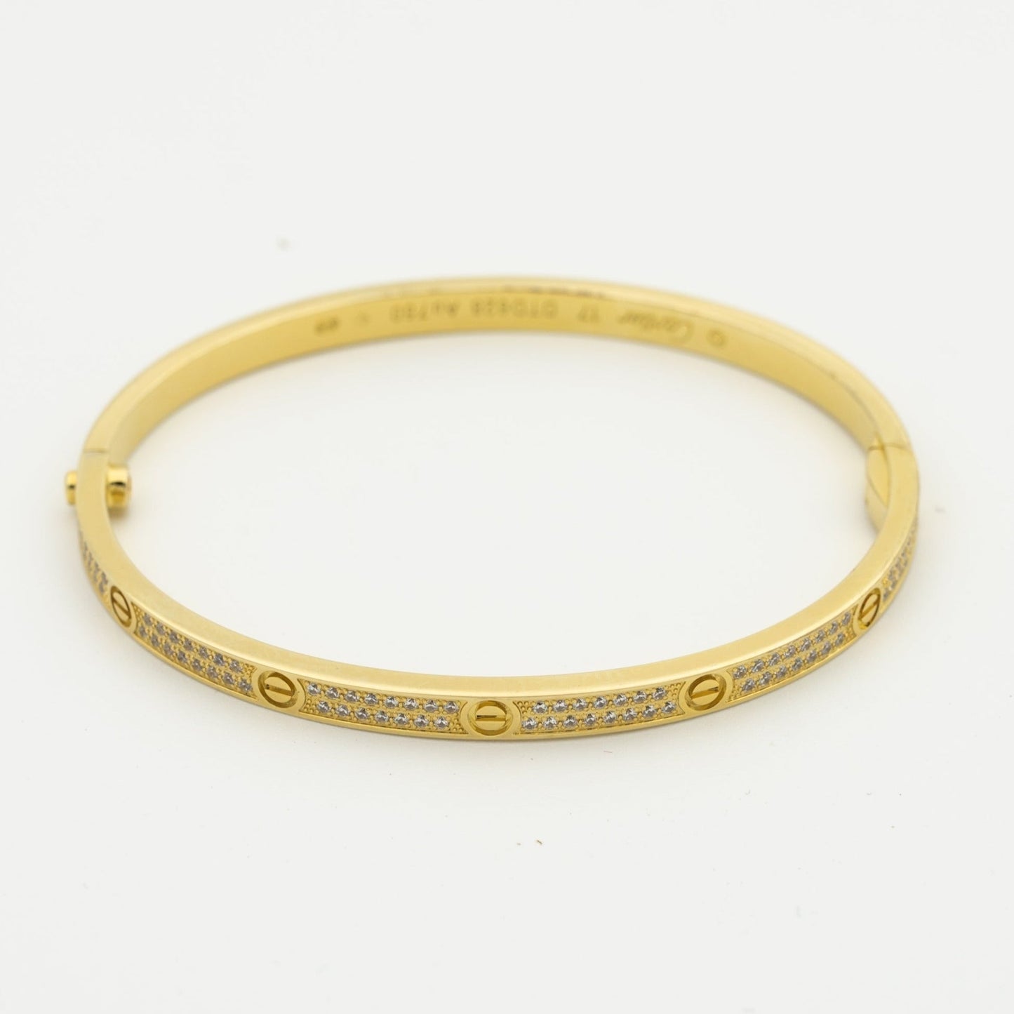 [Marin-Jewelry]LOVE BRACELET 3.65MM DIAMOND-PAVED