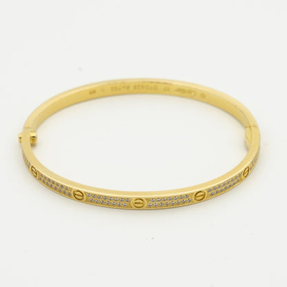 [Marin-Jewelry]LOVE BRACELET 3.65MM DIAMOND-PAVED