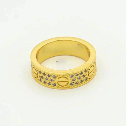 [Marin-Jewelry]LOVE RING 5.5MM DIAMONDS PAVED