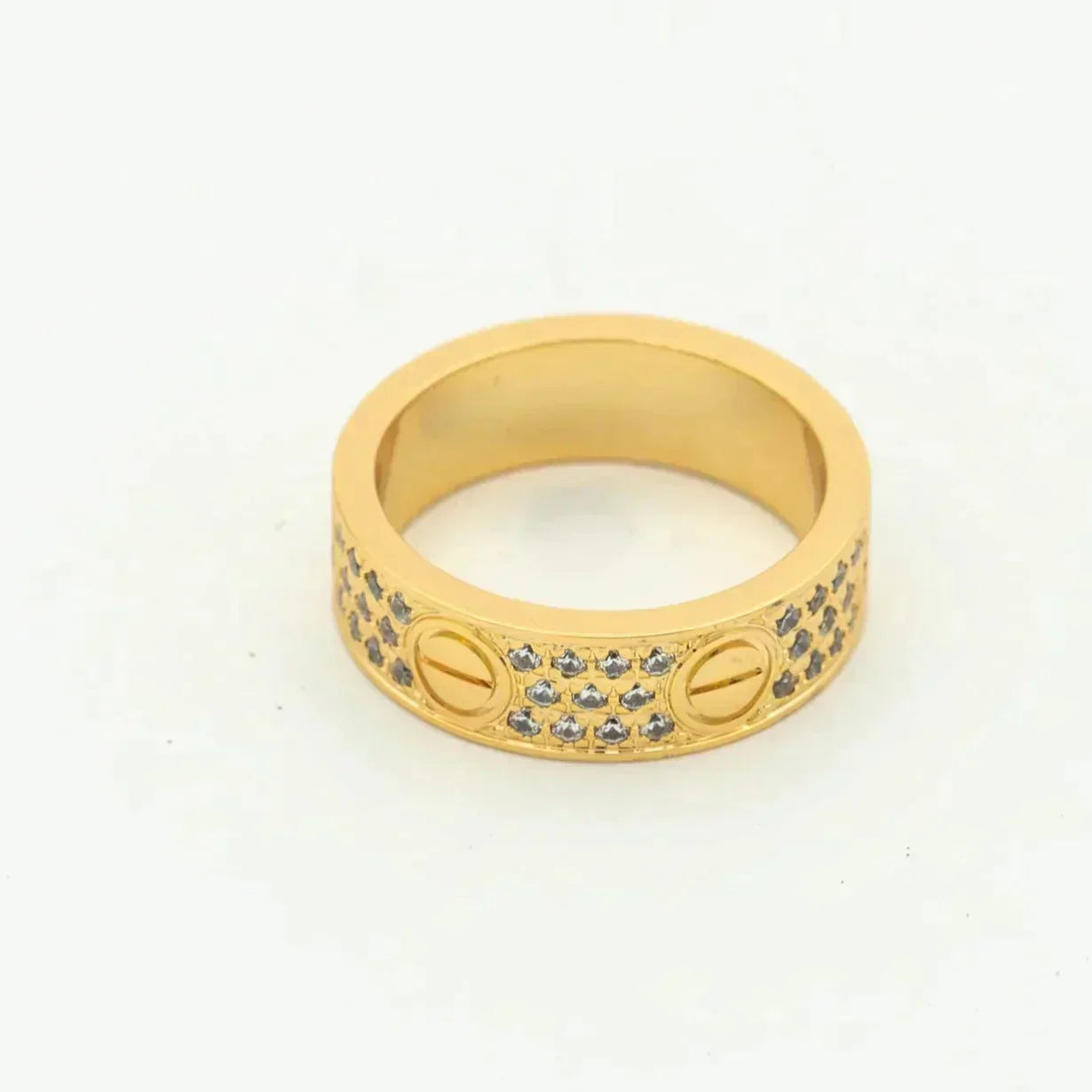 [Marin-Jewelry]LOVE RING 5.5MM DIAMONDS PAVED