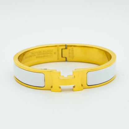 [Marin-Jewelry]H WHITE BRACELET