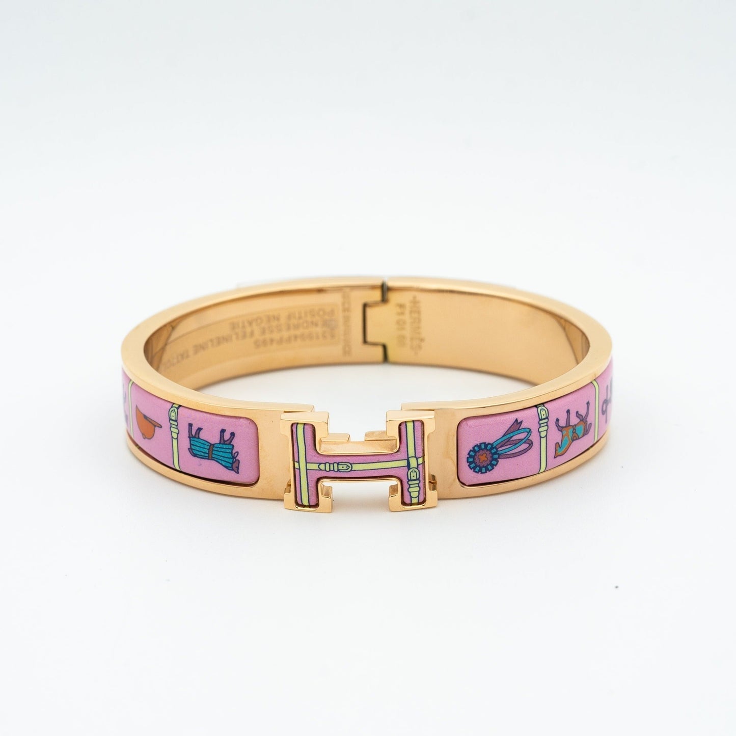 [Marin-Jewelry]H PINK GOLD BRACELET PINK CERAMIC