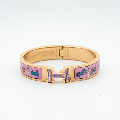 [Marin-Jewelry]H PINK GOLD BRACELET PINK CERAMIC