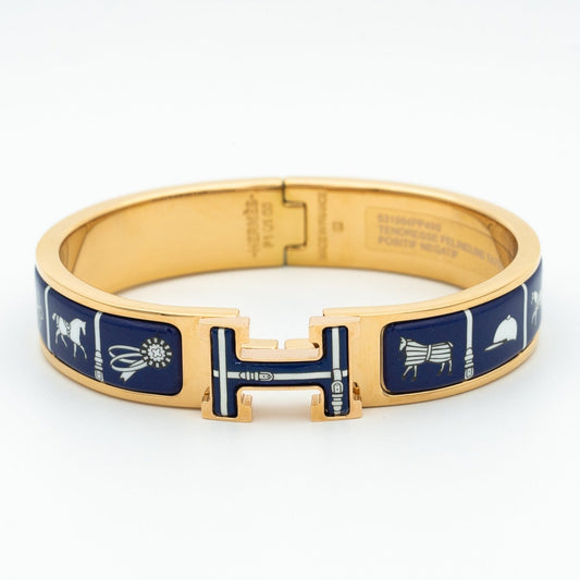 [Marin-Jewelry]H BRACELET BLUE CERAMIC
