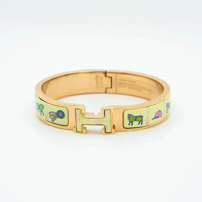 [Marin-Jewelry]H PINK GOLD BRACELET CREAM CERAMIC