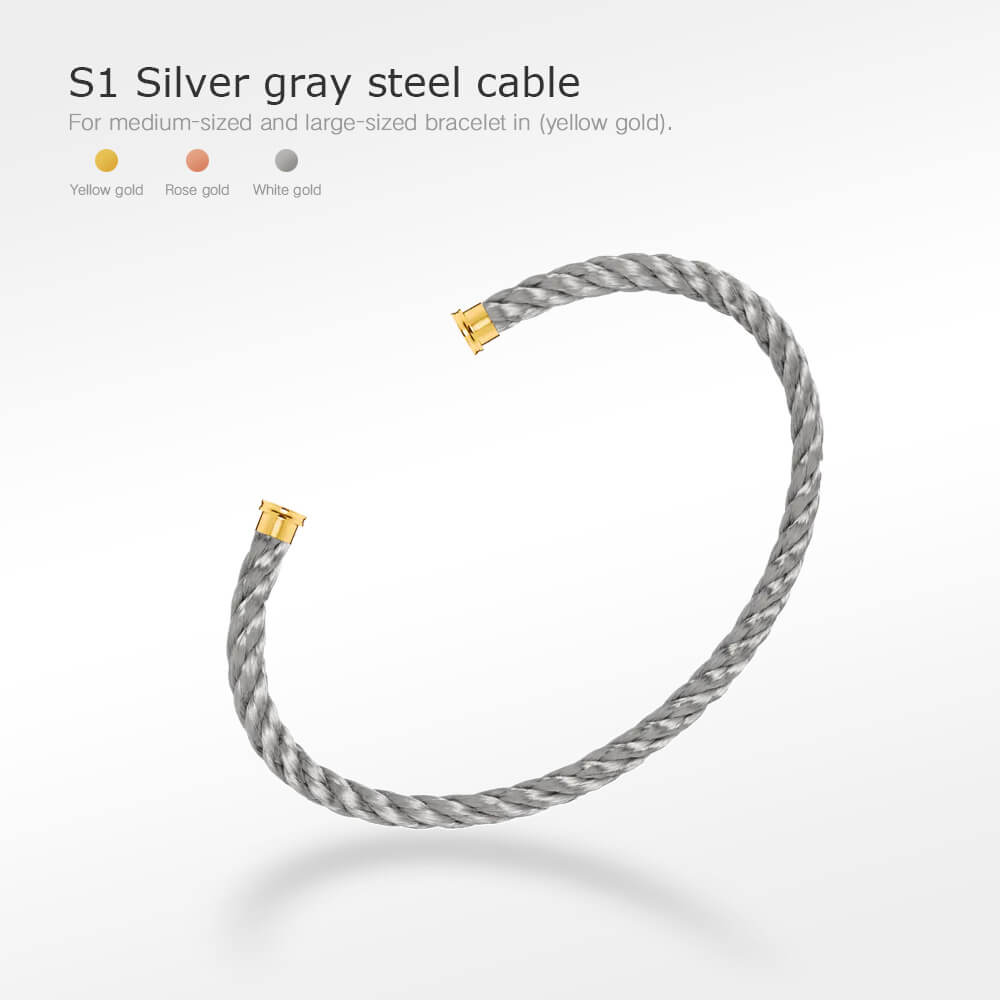 [Marin-Jewelry]FORCE SERIES BRACELET CABLES 50 CHOICES (DIY SELECTION)