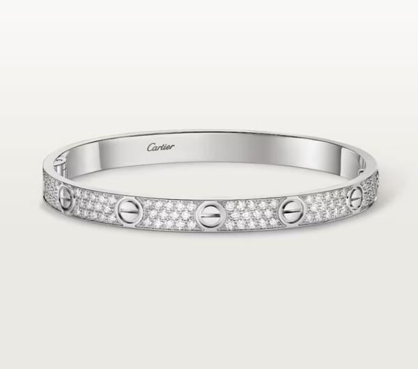 [Marin-Bijoux]Bracelet clouté de diamants de 6,1 mm de large NOUVEL AMOUR