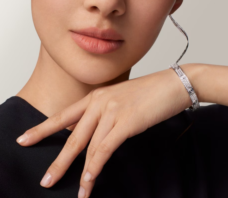 [Marin-Jewelry]NEW-LOVE-6.1MM-Width Diamond-Studded Bracelet
