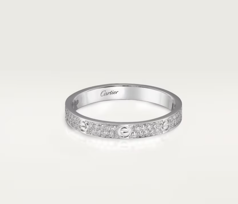 [Marin-Jewelry]LOVE RING 2.6mm-wide full-diamond ring silver