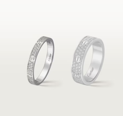 [Marin-Jewelry]LOVE RING 2.6mm-wide full-diamond ring silver