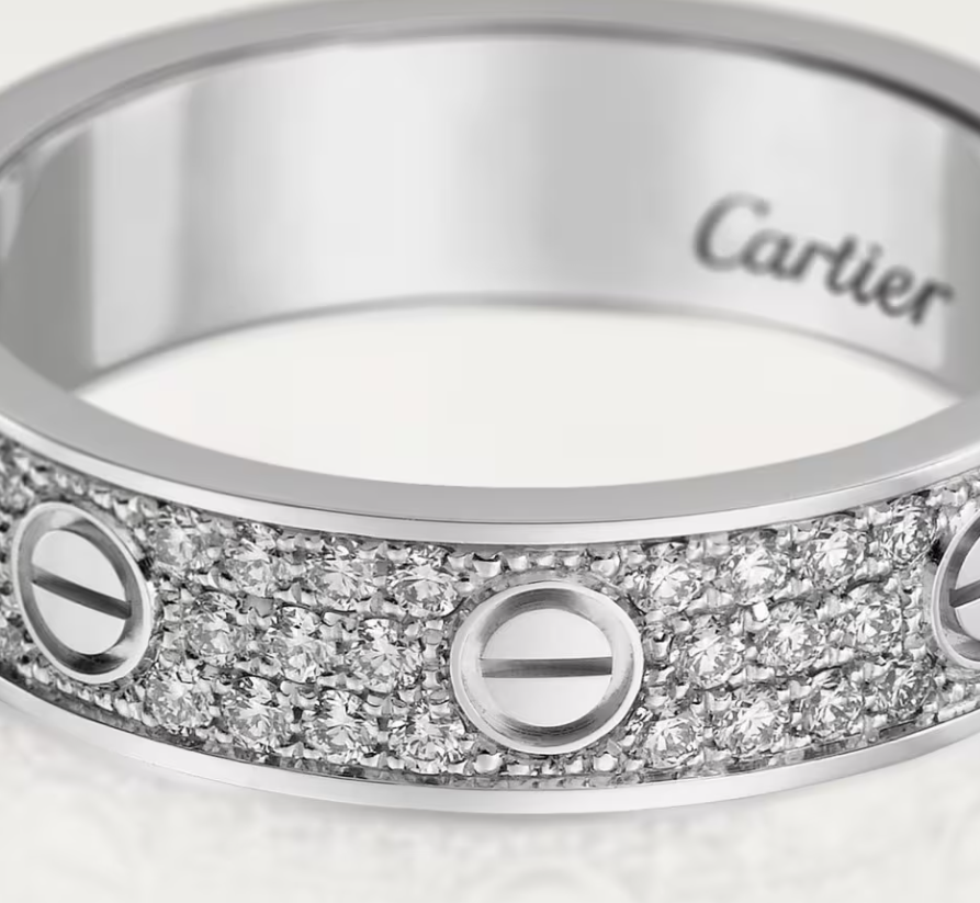 [Marin-Jewelry]LOVE RING 4mm-wide full-diamond ring silver