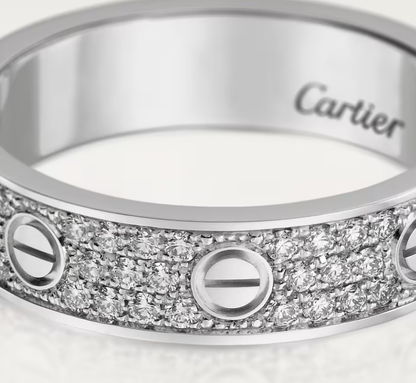 [Marin-Jewelry]LOVE RING 4mm-wide full-diamond ring silver