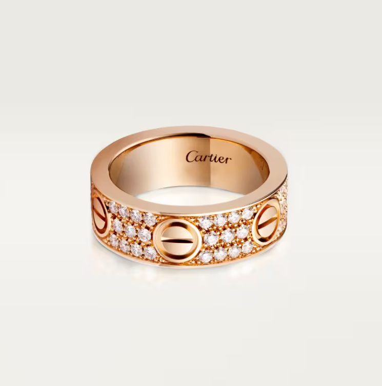 [Marin-Jewelry]LOVE RING 6.5mm-wide full-diamond ring Marin-Jewelry Gold