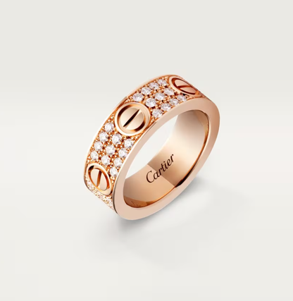 [Marin-Jewelry]LOVE RING 6.5mm-wide full-diamond ring Marin-Jewelry Gold