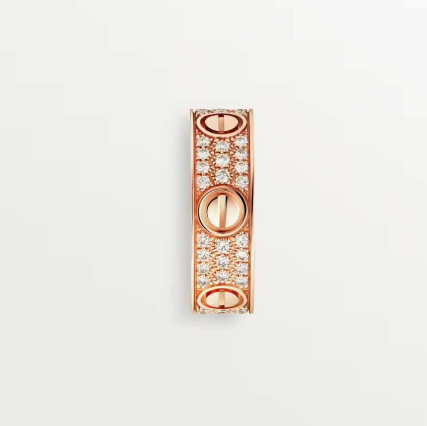 [Marin-Jewelry]LOVE RING 6.5mm-wide full-diamond ring Marin-Jewelry Gold