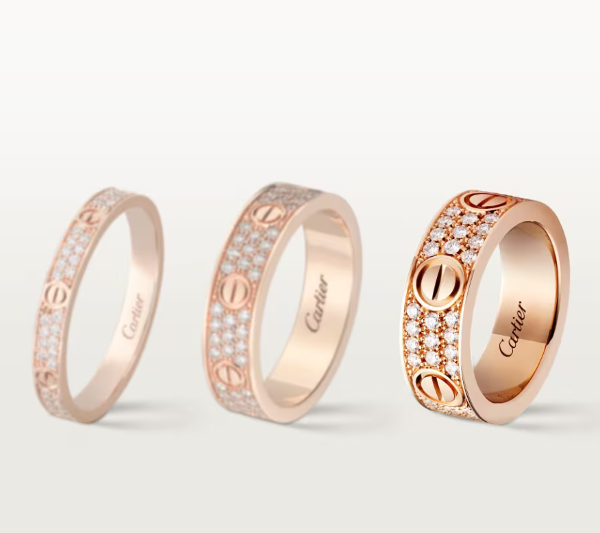 [Marin-Jewelry]LOVE RING 6.5mm-wide full-diamond ring Marin-Jewelry Gold
