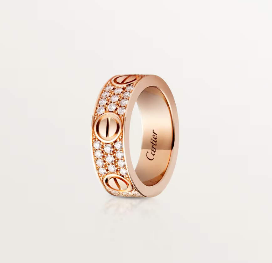 [Marin-Jewelry]LOVE RING 6.5mm-wide full-diamond ring Marin-Jewelry Gold