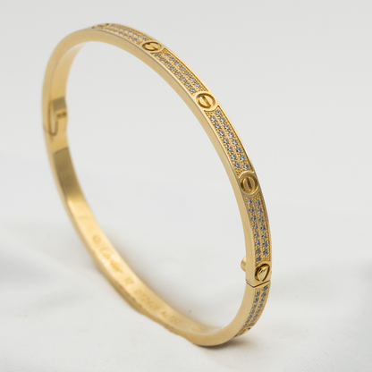 [Marin-Jewelry]LOVE BRACELET 3.65MM DIAMOND-PAVED