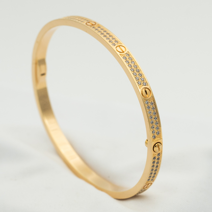 [Marin-Jewelry]LOVE BRACELET 3.65MM DIAMOND-PAVED