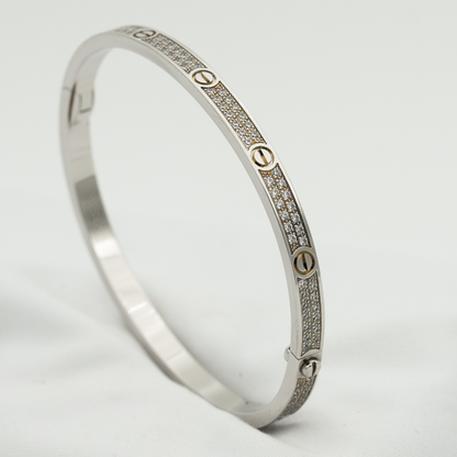 [Marin-Jewelry]LOVE BRACELET 3.65MM DIAMOND-PAVED