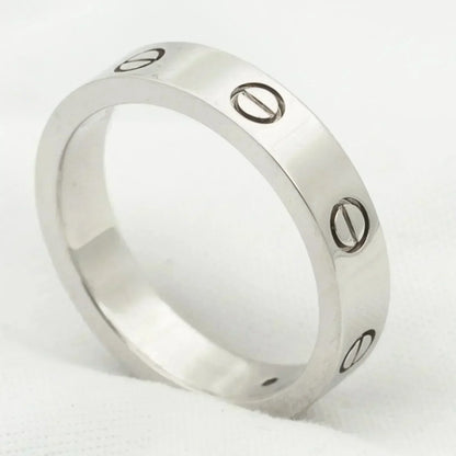 [Marin-Jewelry]LOVE RING 4MM 1 DIAMOND SILVER