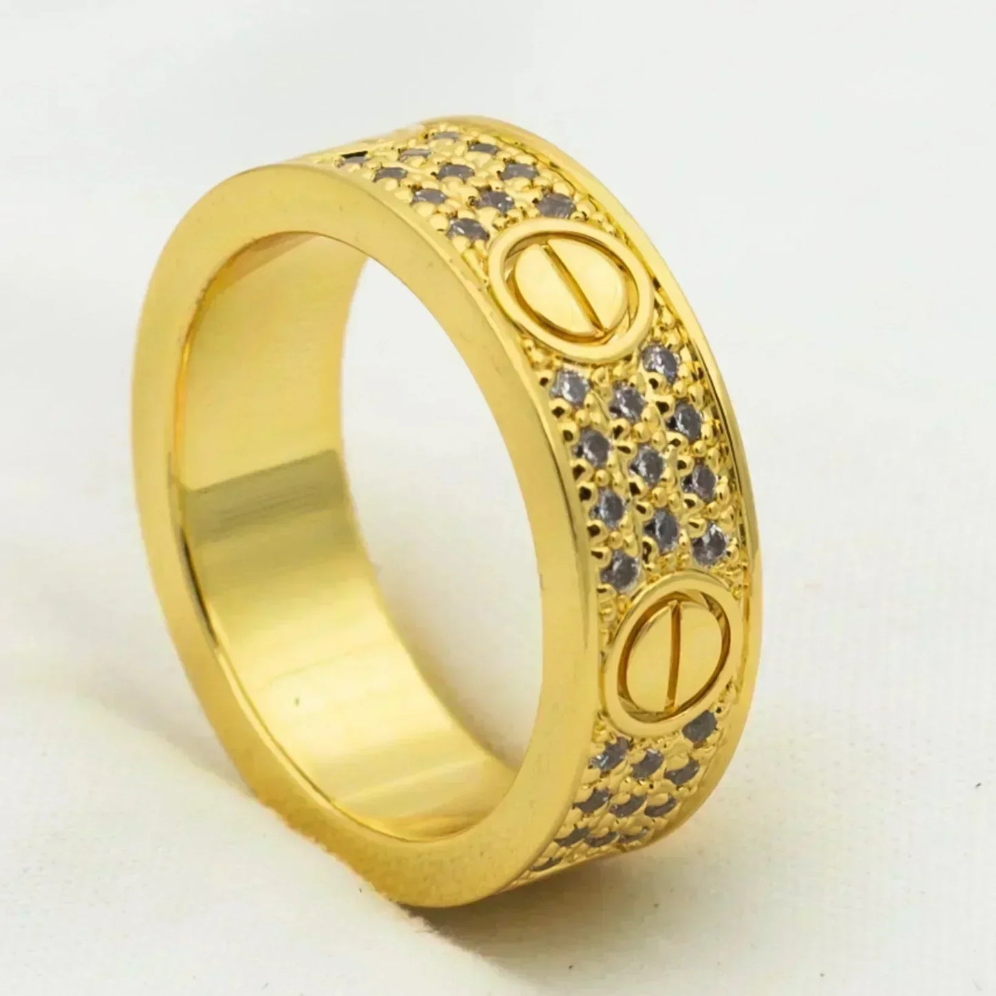 [Marin-Jewelry]LOVE RING 5.5MM DIAMONDS PAVED