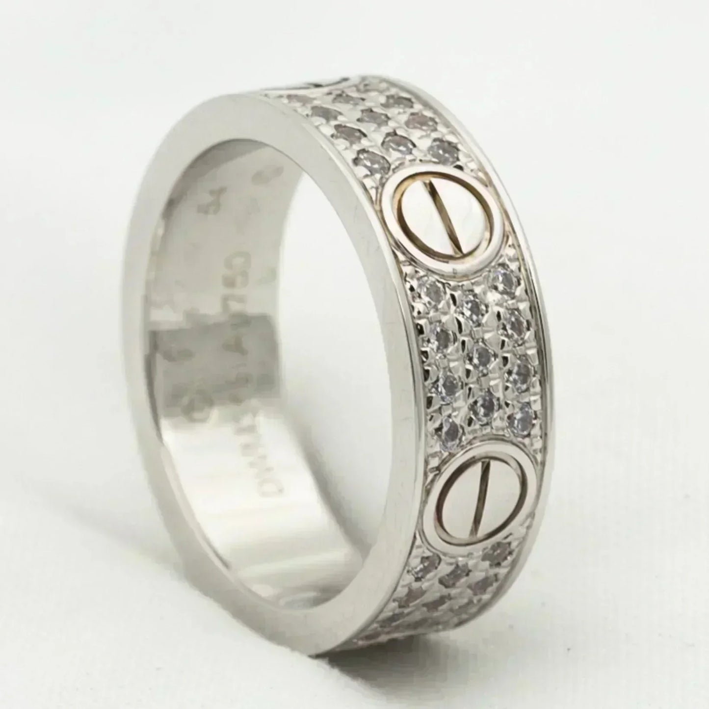 [Marin-Jewelry]LOVE RING 5.5MM DIAMONDS PAVED