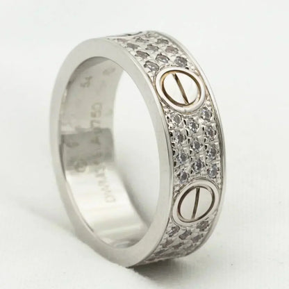 [Marin-Jewelry]LOVE RING 5.5MM DIAMONDS PAVED