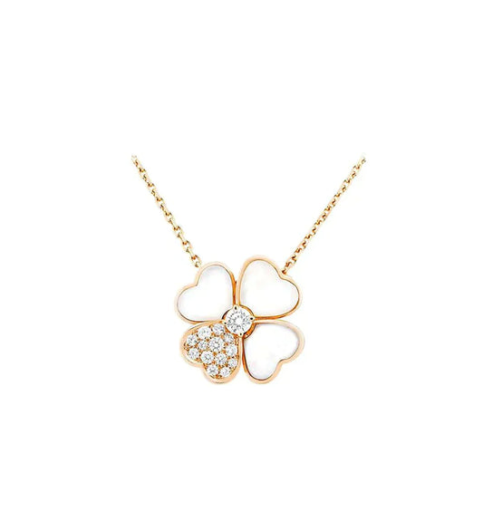 [Marin-Jewelry]CLOVER MOP DIAMOND Marin-Jewelry GOLD NECKLACE