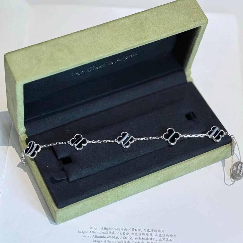 [Marin-Jewelry] CLOVER 5 MOTIF PULSAR STONE BRACELET COLLECTION