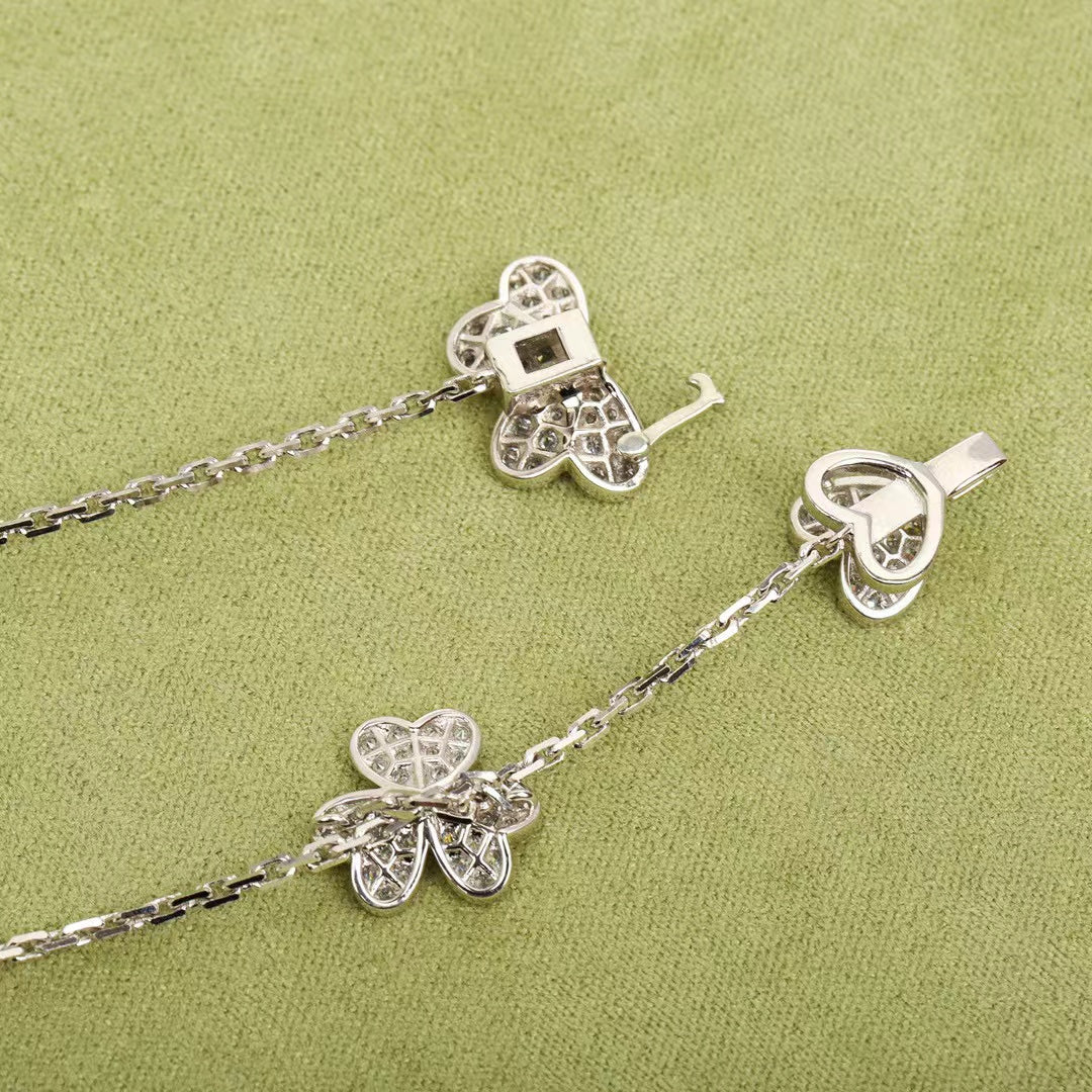 [Marin-Jewelry]FRIVOLE SILVER 9 FLOWERS NECKLACE