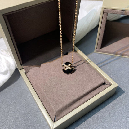 [Marin-Jewelry]JEUX DE PINK GOLD DIAMOND NECKLACE