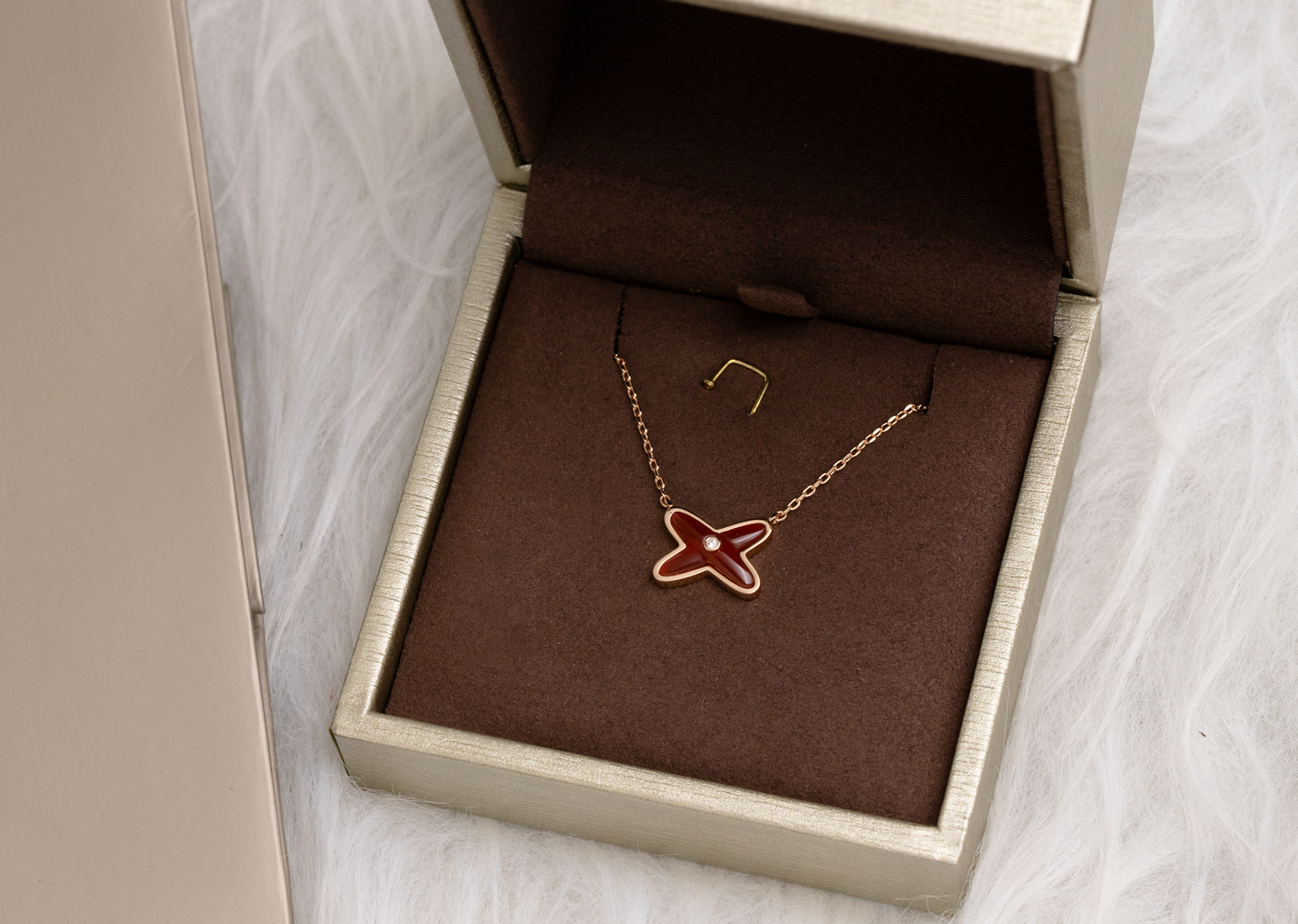 [Marin-Jewelry]JEUX DE NECKLACE 1 DIAMOND
