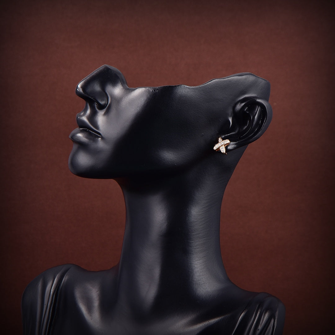 [Marin-Jewelry]JEUX DE GOLD DIAMOND EARRINGS